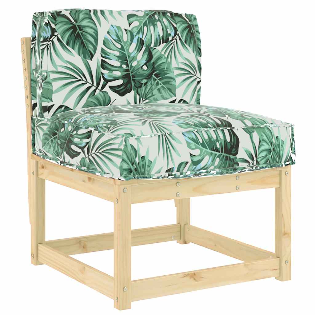 Pallet Cushion for Backrest Floral Leaf pattern 60 x 40 x 12 cm